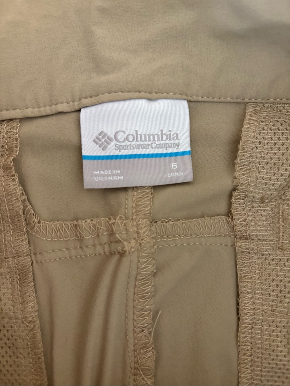 Women’s Columbia Active Fit Omni-Shield Convertible Tan Pant - Picture 10 of 12
